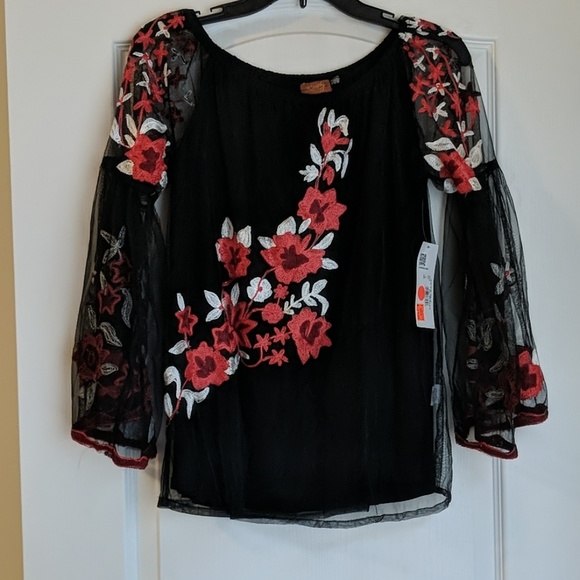 Embroidered Scully Top - Picture 1 of 4